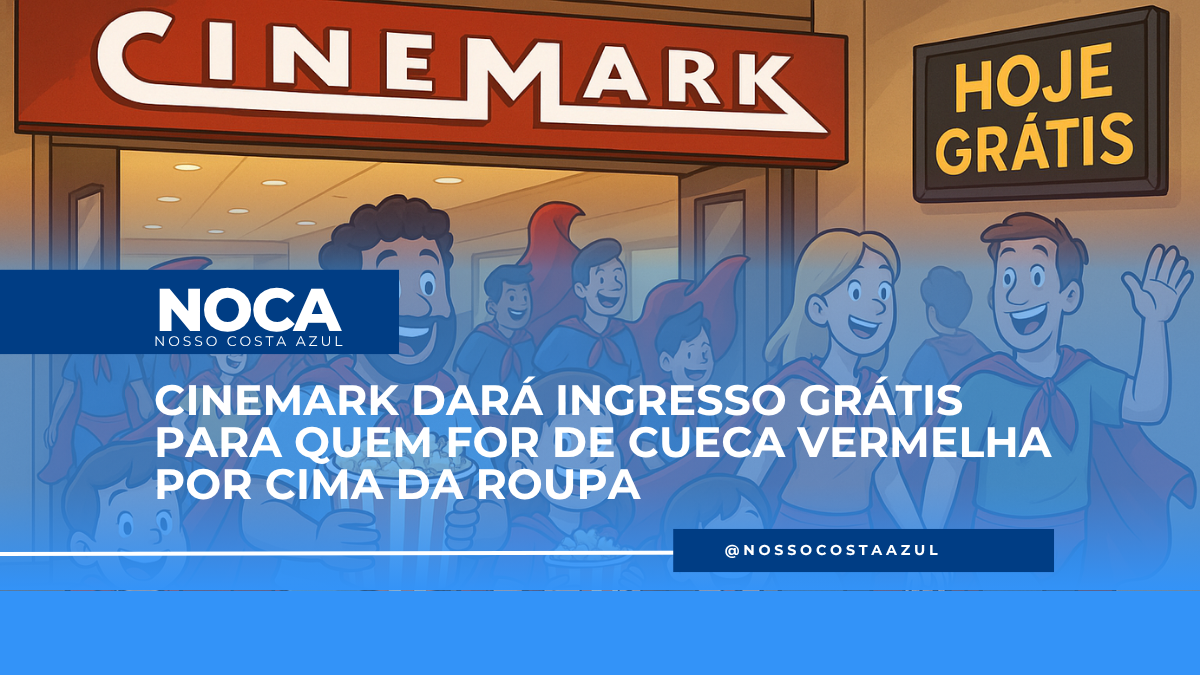 Cinemark dá ingresso grátis para quem for de cueca vermelha por cima da calça