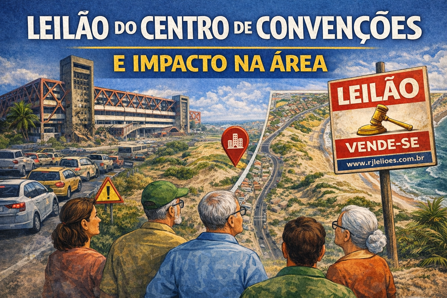 Antigo Centro de Convenções volta ao centro do debate com leilão marcado, dúvidas urbanísticas e pressão da comunidade